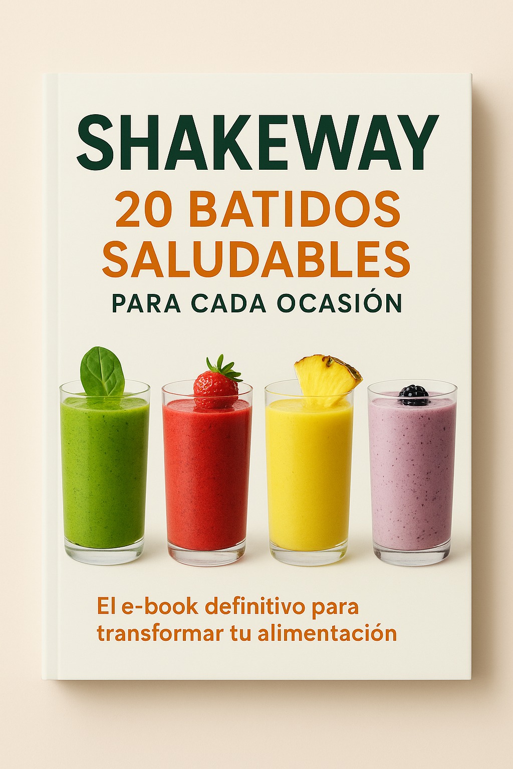 Portada del E-Book de recetas de batidos de ShakeWay